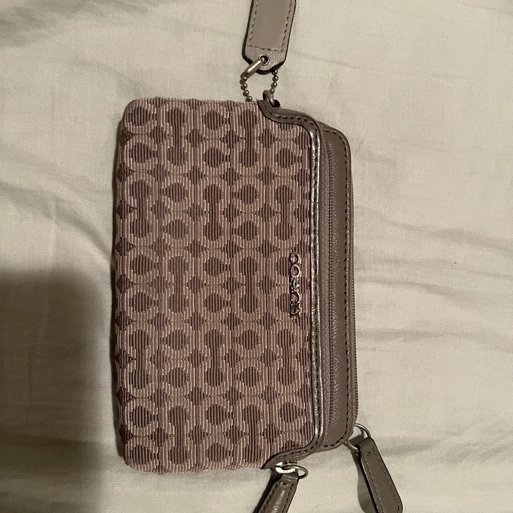 Coach Wallet lanyard not included. Used like new.
